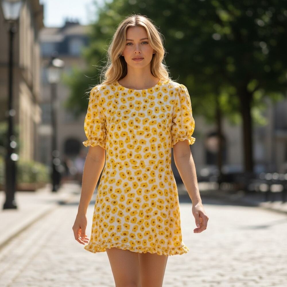 Faithfull the Brand Florence Mini Dress – Size 8